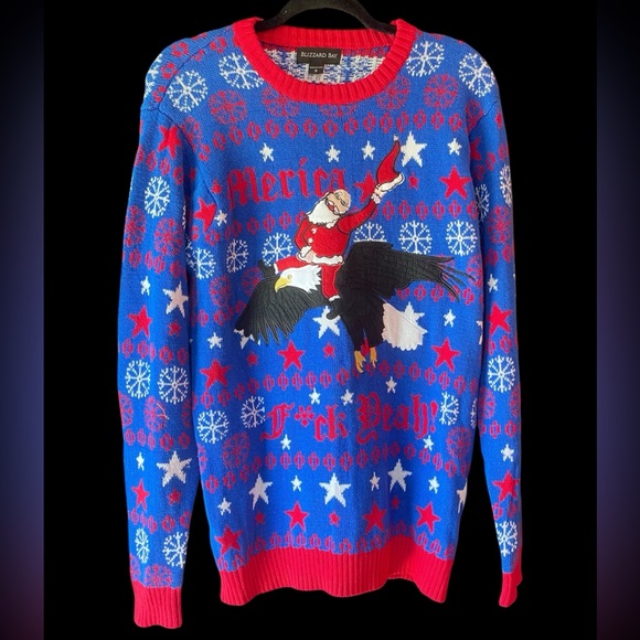 Blizzard Bay Men's Ugly Christmas Sweater - Picture 1 of 12